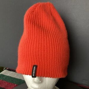 Burton Orange Knit Beanie Hat